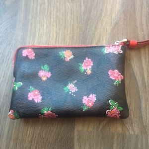 Coach Bags - Coach Floral Corner Zip Wristlet Coach Bags - Coach Floral Corner Zip Wristlet